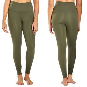Varley Always High-Rise Pocket Leggings Olive Green XS EUC